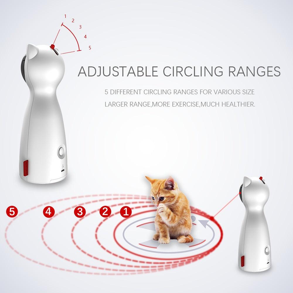 Creative Cat Pet LED Laser Funny Toy Smart Automatic Cat Exercise Training Entertaining Toy