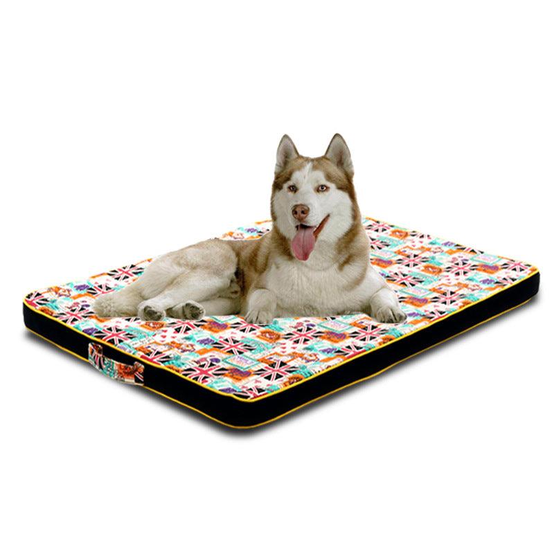 Pet Printing Canvas Dog Mats - Thickened Comfort