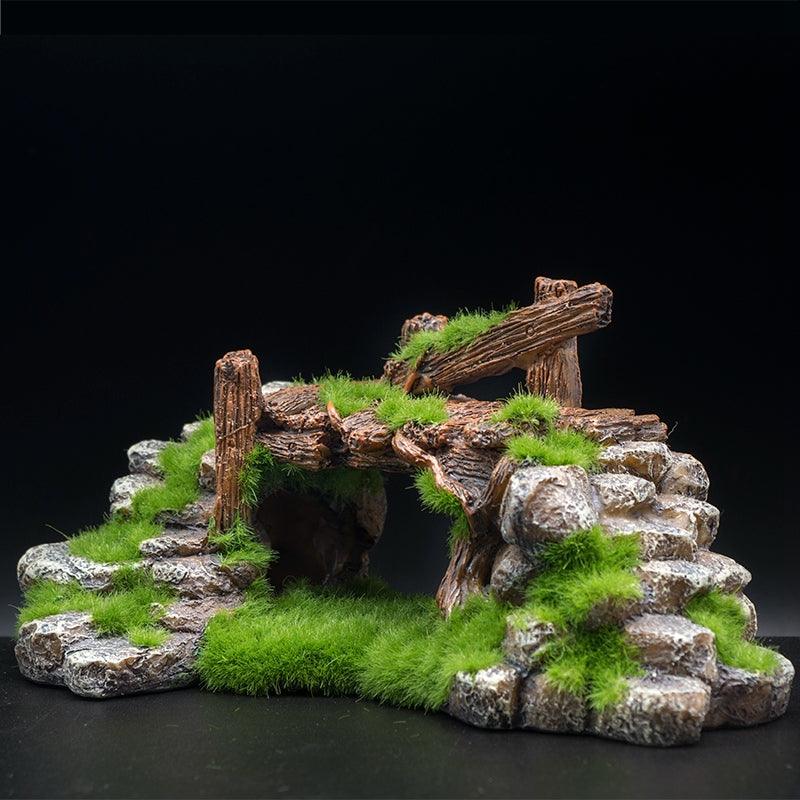 Flocking Resin Aquarium Stone Decoration