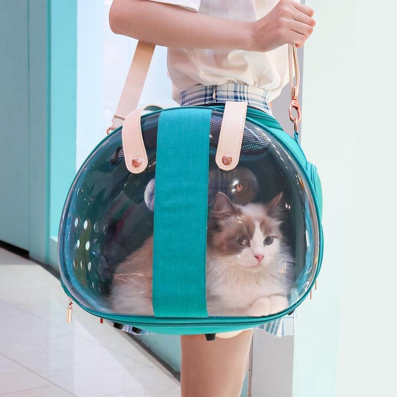 Transparent Puppy Cat Cane Backpack