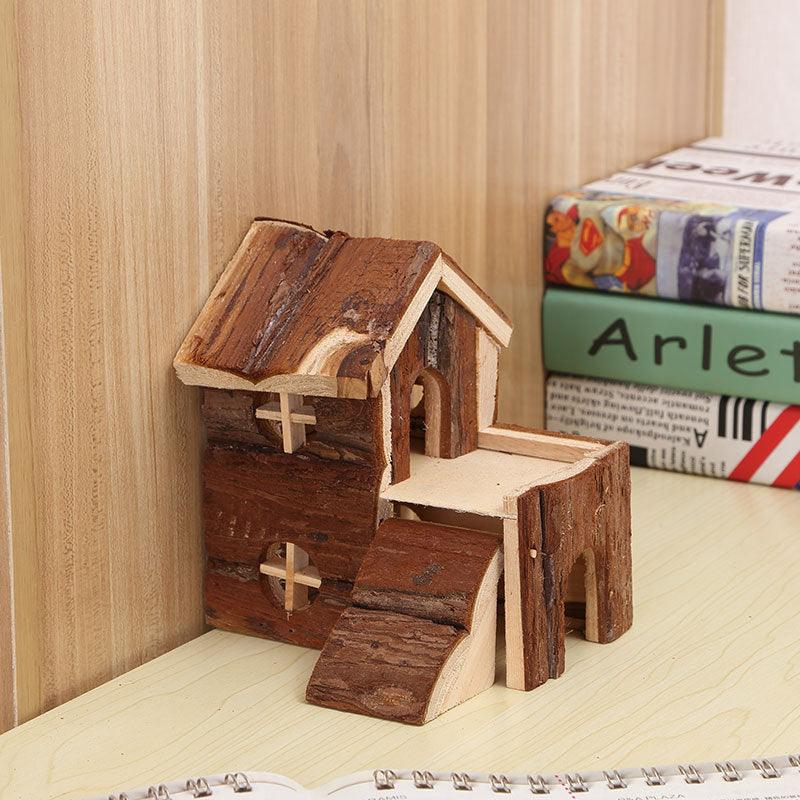 Hamster Solid Wood Luxury Villa Log House