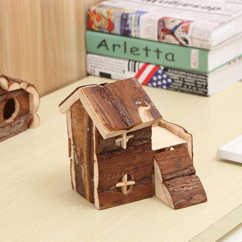 Hamster Solid Wood Luxury Villa Log House