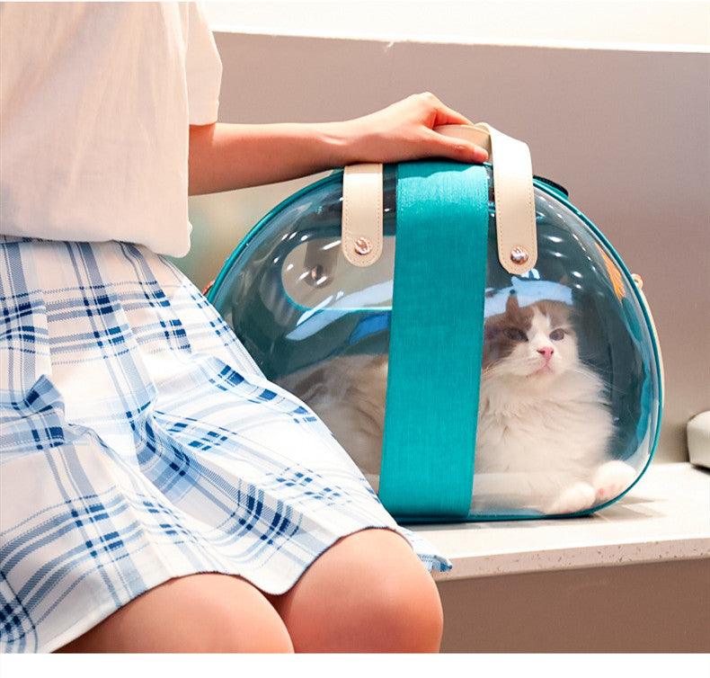 Transparent Puppy Cat Cane Backpack