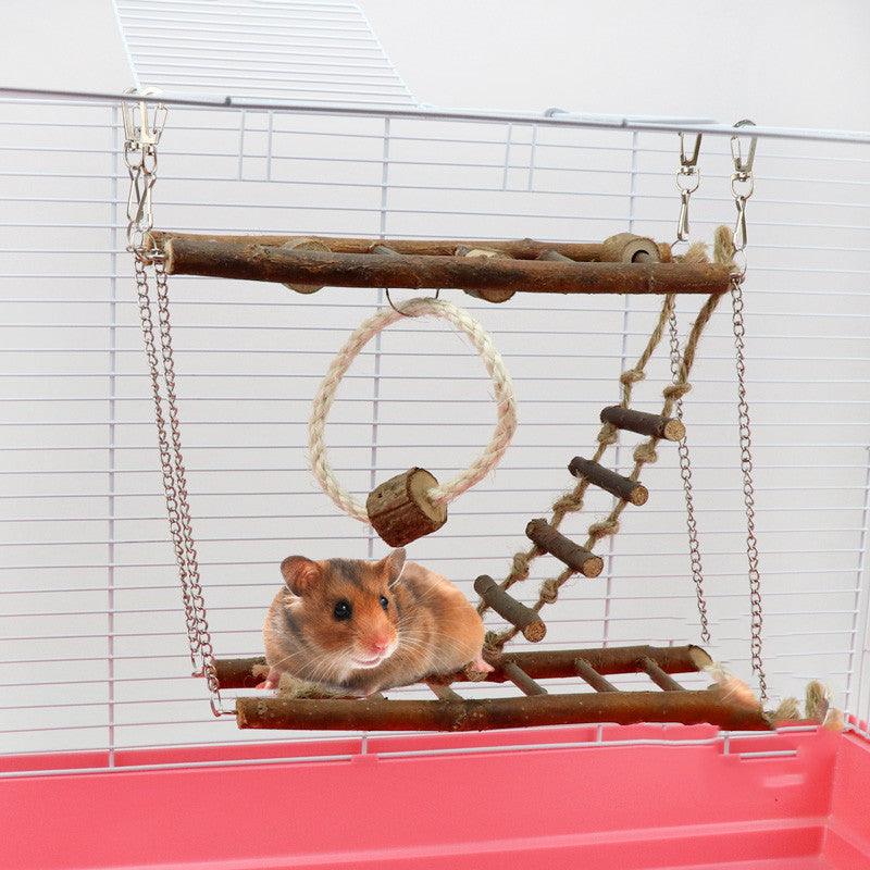 Wooden Suspension Bridge Climbing Toy